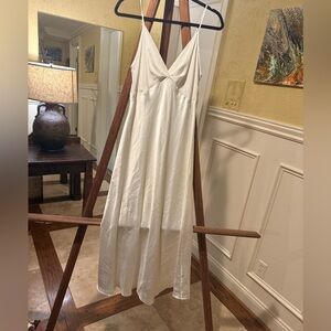 Oscar de la Renta Cream Sleeveless Dress